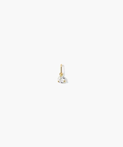 Mejuri Birthstone Charm In White