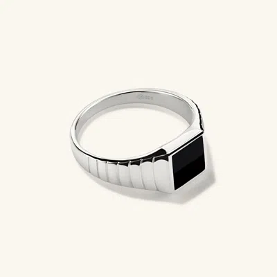 Mejuri Black Onyx Square Signet Ring