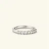 Mejuri Bold Diamond Half Eternity Ring In White