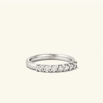 Mejuri Bold Diamond Half Eternity Ring In White