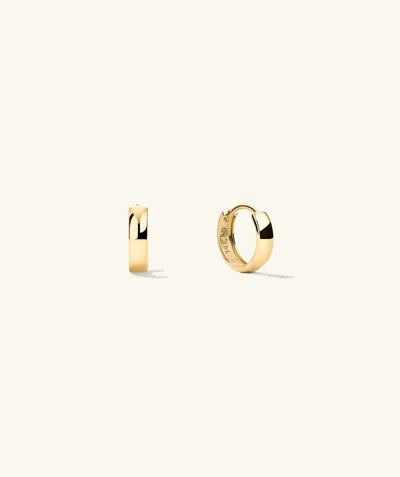 Mejuri Bold Huggie Hoops In Yellow