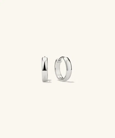 Mejuri Bold Small Hoops Silver