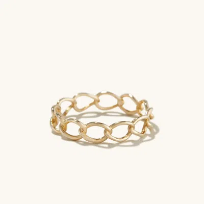 Mejuri Braided Ring In Yellow