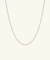 Mejuri Cable Chain Necklace In White