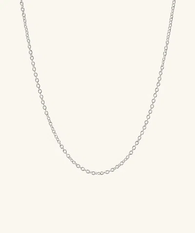 Mejuri Cable Chain Necklace In White