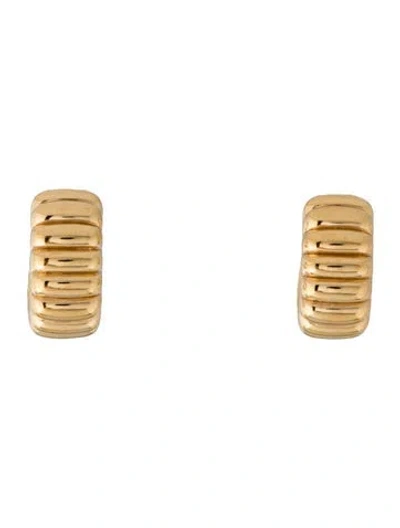 Pre-owned Mejuri Charlotte Bold Hoop Earrings In Multicolor