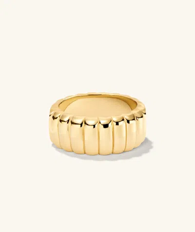 Mejuri Charlotte Bold Ring In Yellow