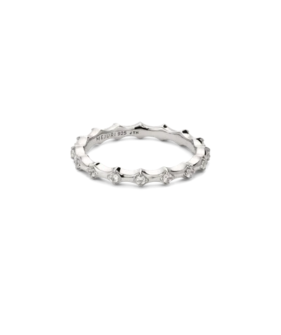 Mejuri Charlotte Crest Stacker Ring In White