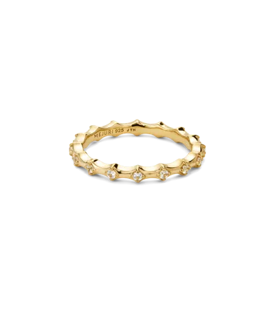 Mejuri Charlotte Crest Stacker Ring In White