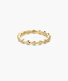 Mejuri Charlotte Crest Stacker Ring In White