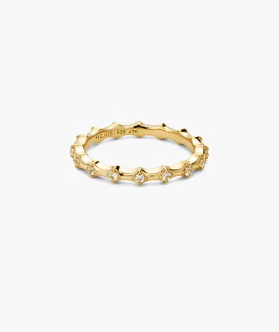 Mejuri Charlotte Crest Stacker Ring In White