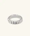 Shop Mejuri Charlotte Slim Ring In White