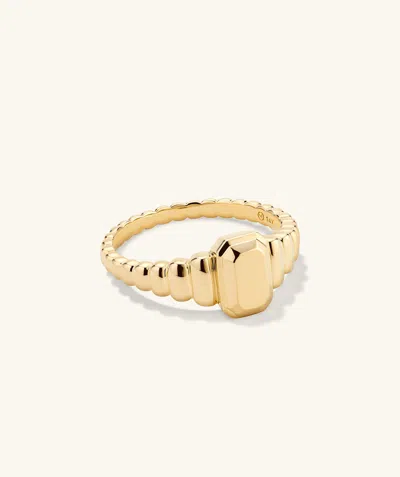 Mejuri Charlotte Step Cut Signet Ring