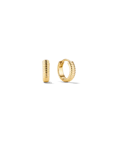Mejuri Charlotte Textured Huggie Hoops