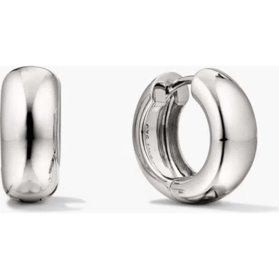 Mejuri Chunky Medium Hoops Silver