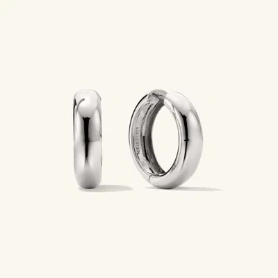 Mejuri Chunky Large Hoops Silver