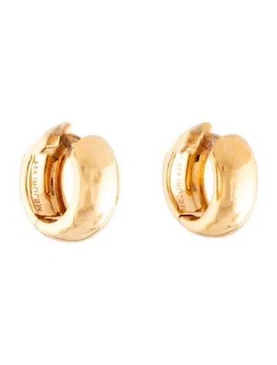 Pre-owned Mejuri Chunky Medium Hoop Earrings In Multicolor