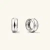 Mejuri Chunky Medium Hoops Silver In Silver