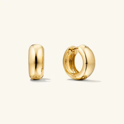 Mejuri Chunky Medium Hoops In Vermeil