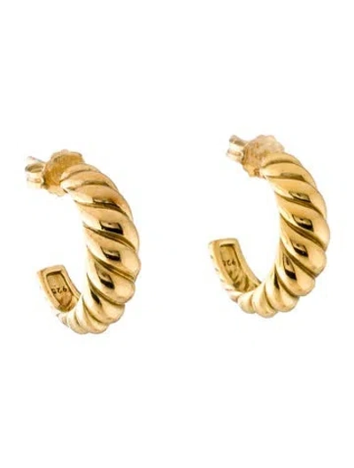 Pre-owned Mejuri Croissant Dôme Hoop Earrings In Multi
