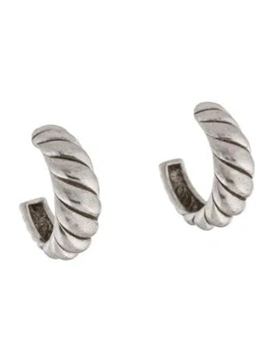 Pre-owned Mejuri Croissant Dôme Hoop Earrings In Multi