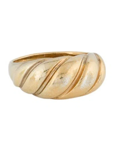 Pre-owned Mejuri Croissant Dome Ring In Multi