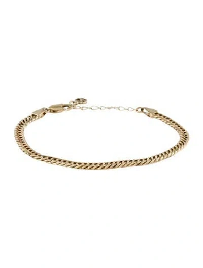 Pre-owned Mejuri Curb Link Bracelet, 7.25" In Multi