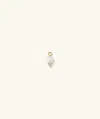 Mejuri Diamond And Pearl Welding Charm In White