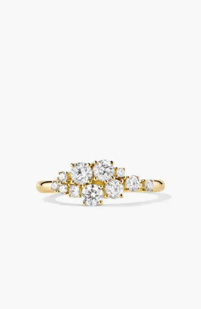 Mejuri Diamond Cluster Ring In 14k Yellow Gold