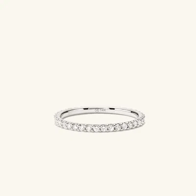 Mejuri Diamond Eternity Band In Metallic