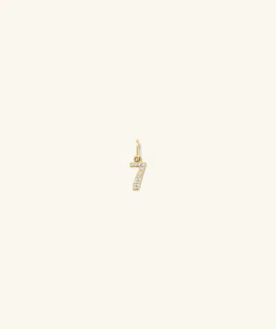 Mejuri Diamond Number Charm