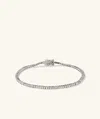 Mejuri Diamond Tennis Bracelet 1.3mm In White
