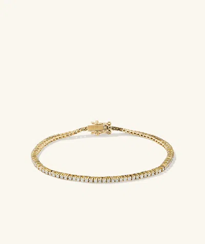 Mejuri Diamond Tennis Bracelet 1.3mm In Gold