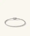 Mejuri Diamond Tennis Bracelet 1.8mm In White
