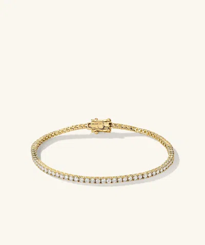 Mejuri Diamond Tennis Bracelet 1.8mm In Gold