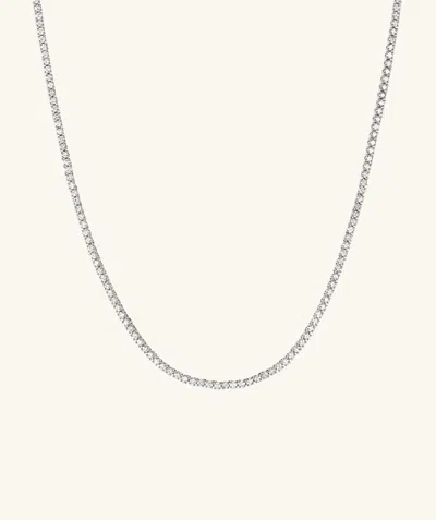 Mejuri Diamond Tennis Necklace 1.8mm In White