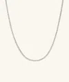 Mejuri Diamond Tennis Necklace 1.8mm In White