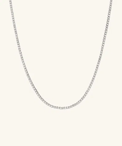 Mejuri Diamond Tennis Necklace 1.8mm In White