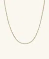 Mejuri Diamond Tennis Necklace 1.8mm In Yellow
