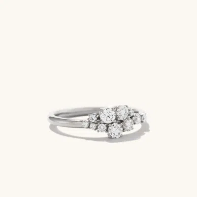 Mejuri Diamonds Cluster Ring In White
