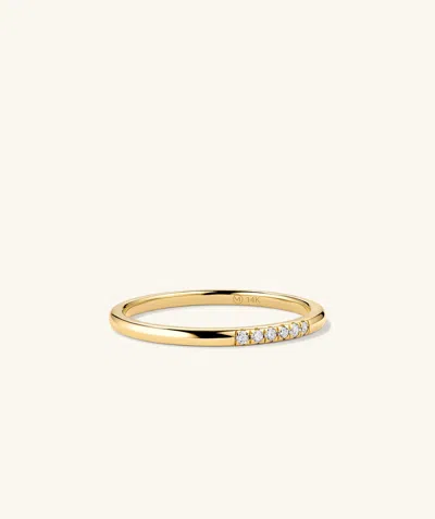 Mejuri Diamonds Line Ring In White