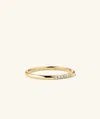 Mejuri Diamonds Line Ring In White