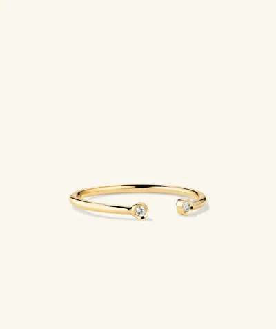 Mejuri Diamonds Open Ring In White