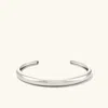 Mejuri Dome Cuff Bracelet Silver In White