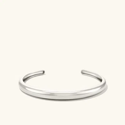 Mejuri Dôme Cuff Bracelet In White