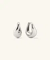 Mejuri Dome Figure Hoops Silver In Silver