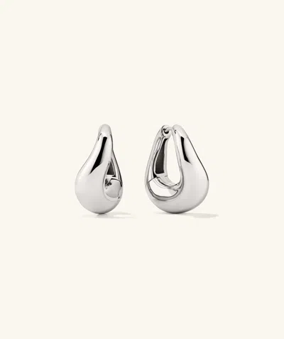Mejuri Dome Figure Hoops Silver