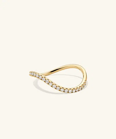 Mejuri Dome Figure Pave Diamond Ring In Gold