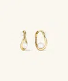 Mejuri Dôme Figure Pearl Hoops