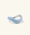 Mejuri Dôme Figure Ring In Blue